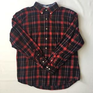Vintage Nautica Cotton Flannel Button Down Mens XL
